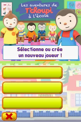 Aventures de T'choupi a l'Ecole, Les (France) screen shot title